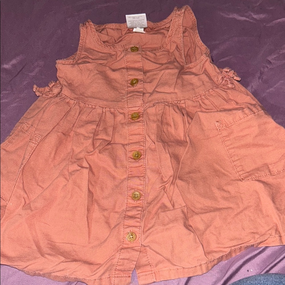 Girls' Casual Dress in Peach by [Brand]